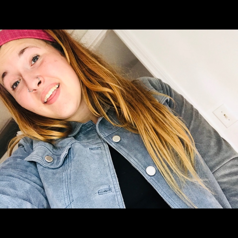 Vintage grey suede jacket